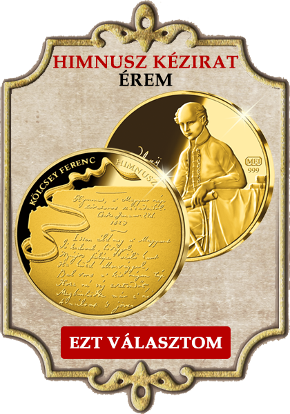 Himnusz kézirat emlékérem